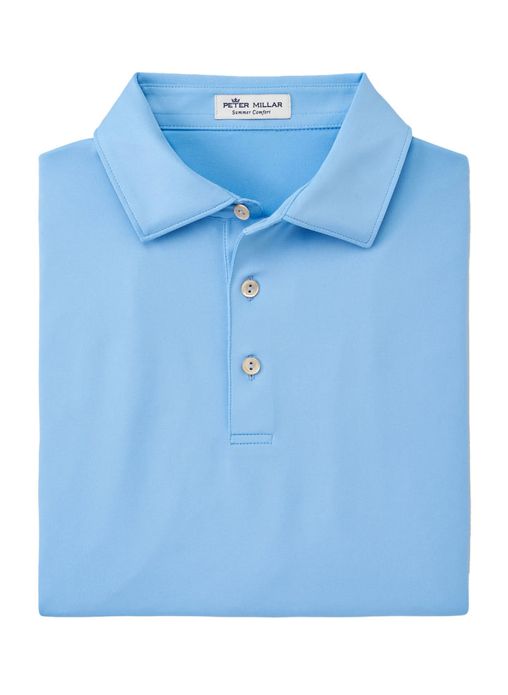 Peter Millar Men's Solid Performance Polo - Self Collar