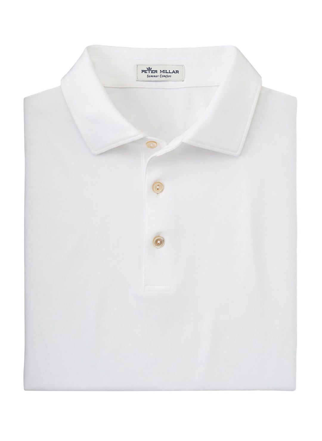 Peter Millar Men's Solid Performance Polo - Self Collar