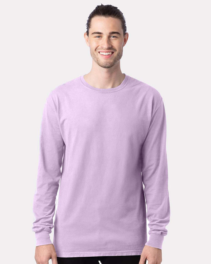 Hanes GDH200 Garment Dyed Long Sleeve T-Shirt