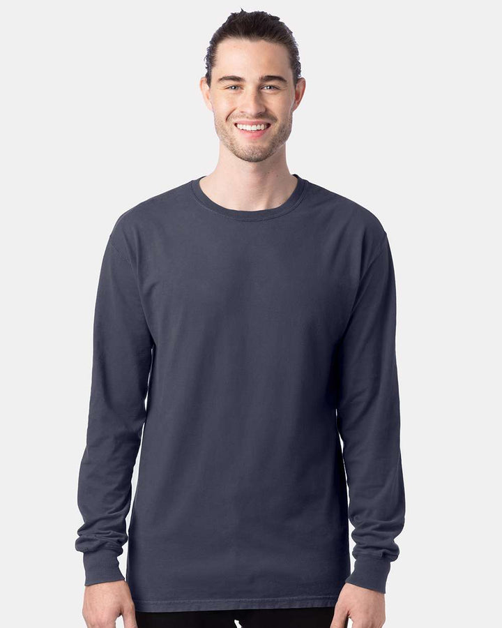 Hanes GDH200 Garment Dyed Long Sleeve T-Shirt