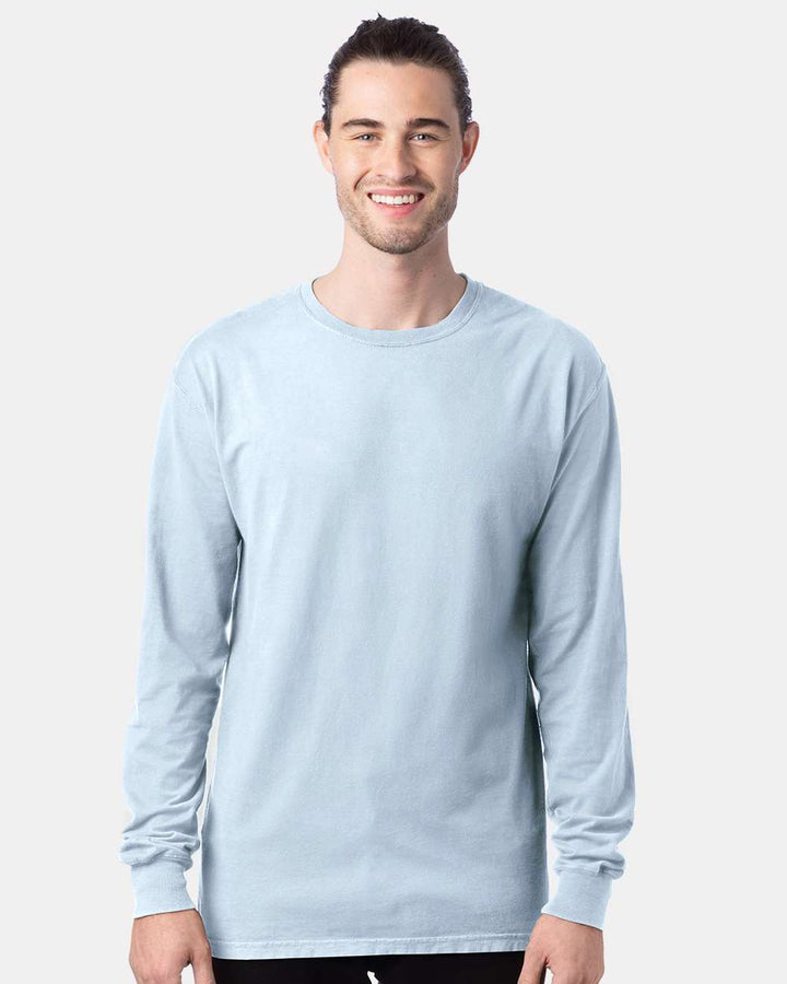 Hanes GDH200 Garment Dyed Long Sleeve T-Shirt