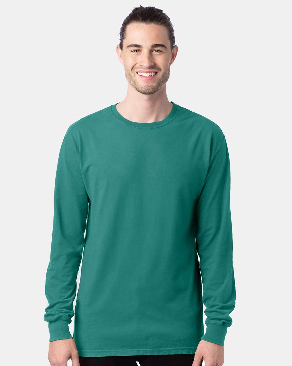 Hanes GDH200 Garment Dyed Long Sleeve T-Shirt