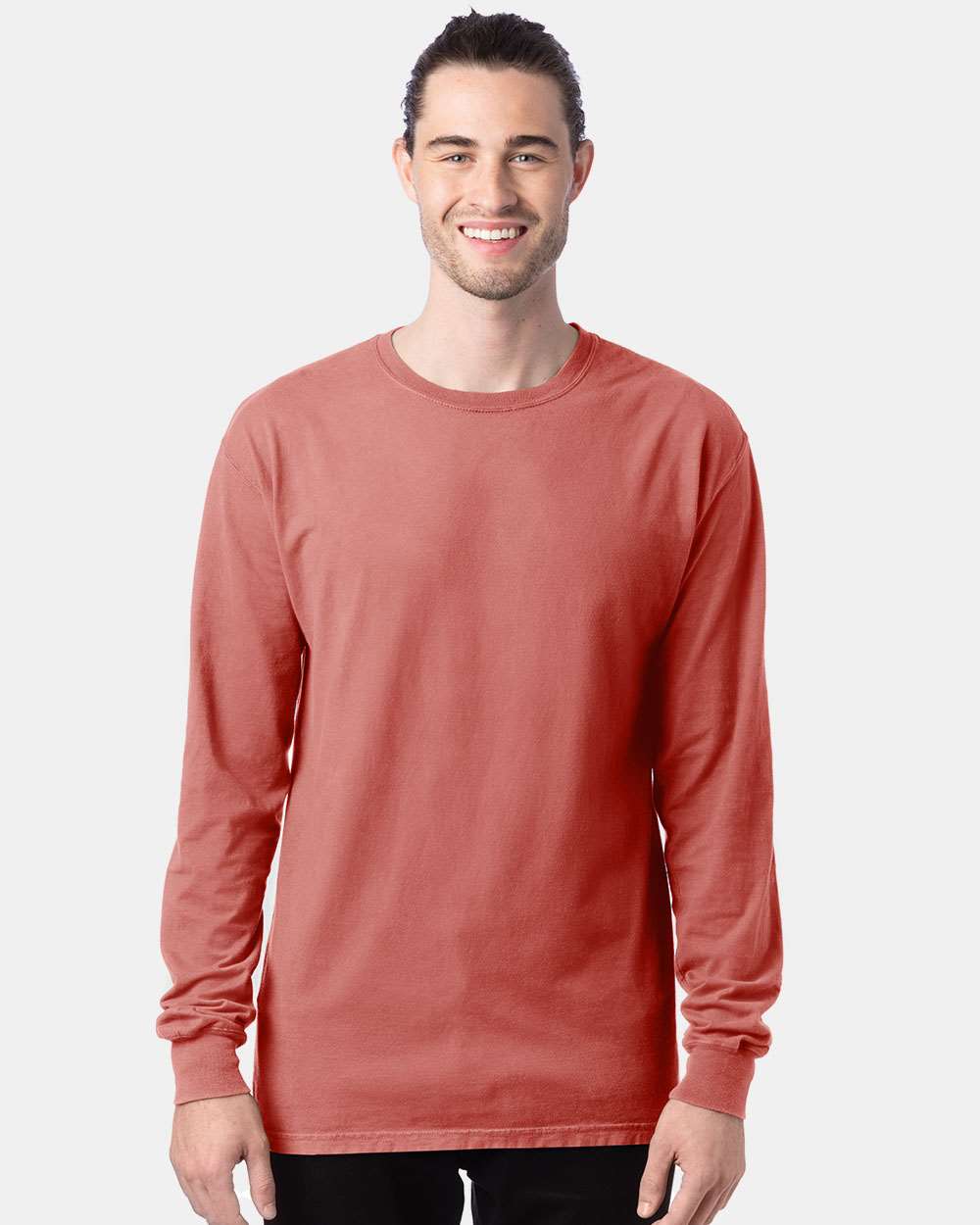 Hanes GDH200 Garment Dyed Long Sleeve T-Shirt