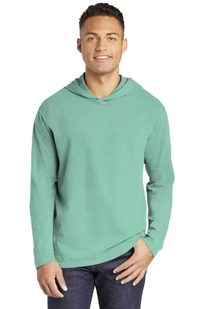 Comfort Colors 4900 Garment Dyed Hooded Long Sleeve Tee