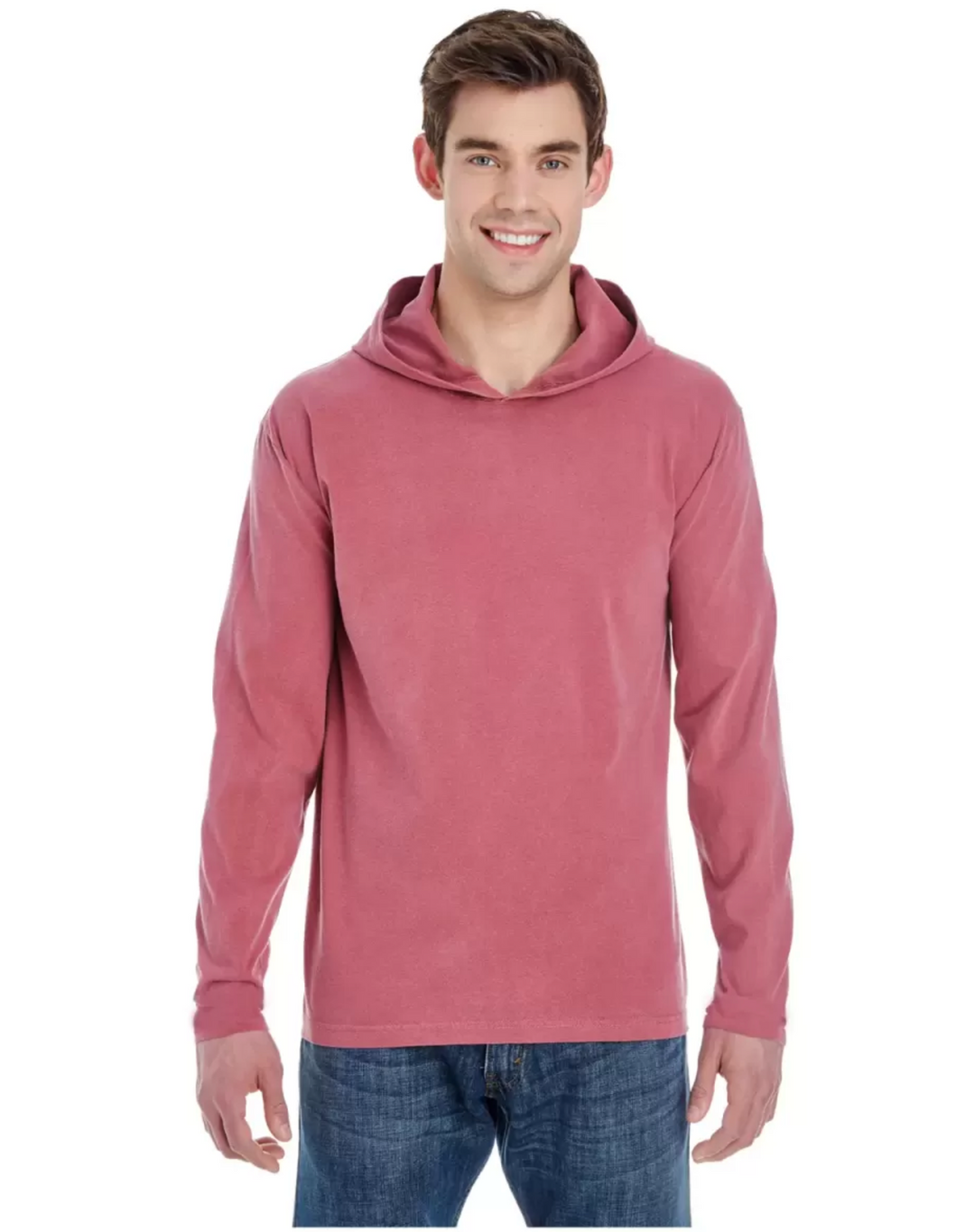 Comfort Colors 4900 Garment Dyed Hooded Long Sleeve Tee