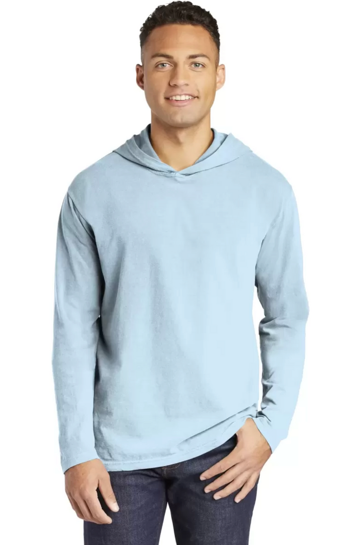 Comfort Colors 4900 Garment Dyed Hooded Long Sleeve Tee