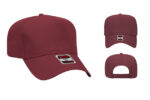 OTTO-31-069-5-Panel-Low-Crown-Baseball-Cap-Maroon