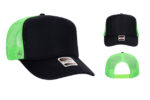 OTTO-39-165-High-Crown-Foam-Trucker-Blk_Blk_N.Grn_