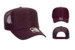 OTTO-39-165-High-Crown-Foam-Trucker-Maroon