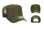 OTTO-39-165-High-Crown-Foam-Trucker-Olive-Green