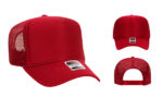 OTTO-39-165-High-Crown-Foam-Trucker-Red