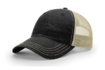 Richardson-111-Garment-Washed-Trucker-Black-Khaki