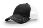 Richardson-111-Garment-Washed-Trucker-Black-White