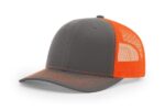 Richardson-112-Trucker-Charcoal-Neonorange