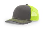 Richardson-112-Trucker-Charcoal-Neonyellow