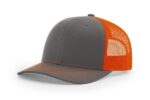 Richardson-112-Trucker-Charcoal-Orange