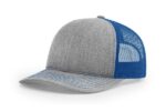 Richardson-112-Trucker-Heathergrey-Royal