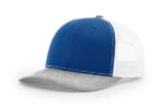 Richardson-112-Trucker-Royal-White-Heathergrey