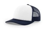 Richardson-112-Trucker-White-Navy