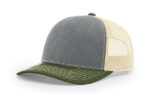 Richardson-112-Trucker-heather-grey-birch-army-olive