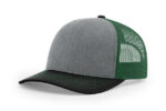 Richardson-112-Trucker-heather-grey-dark-green-black