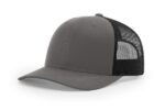 Richardson-115-Low-Pro-Trucker-Charcoal-Black