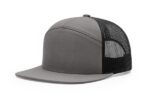 Richardson-168-7Panel-Trucker-Charcoal-Black