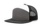 Richardson-168-7Panel-Trucker-Charcoal-Black-White