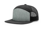 Richardson-168-7Panel-Trucker-HeatherGrey-Black