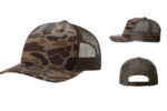 Richardson-R112PFP-Printed-Five-Panel-Trucker-Bark-Duck-Camo-Brown