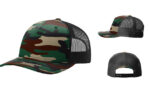 Richardson-R112PFP-Printed-Five-Panel-Trucker-Green-Camo-Black