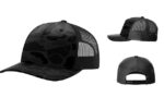 Richardson-R112PFP-Printed-Five-Panel-Trucker-Sable-Duck-Camo-Black