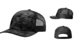 Richardson-R112PFP-Printed-Five-Panel-Trucker-Typhon-Black