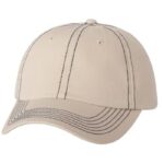 Valucap-VC300A-Dad-Hat-Stone-NavyStitch