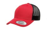 Yupoong-6606-Retro-Tucker-Red-Black