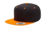 Yupoong-Classic-Snapback-Black-Neonorange