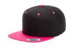 Yupoong-Classic-Snapback-Black-Neonpink