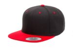 Yupoong-Classic-Snapback-Black-Red