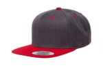 Yupoong-Classic-Snapback-Darkheather-Red