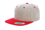 Yupoong-Classic-Snapback-Heather-Red