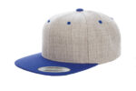 Yupoong-Classic-Snapback-Heather-Royal