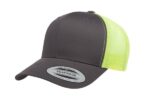 Yuppong-6606-Retro-Trucker-Charcoal-NeonGreen